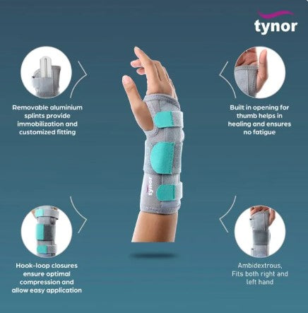 Tynor Wrist Splint Ambidextros (SUPPORTS HAND)